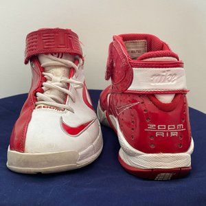 USED Nike Air Zoom Elite White Red 2007 basketball Size 7.5.